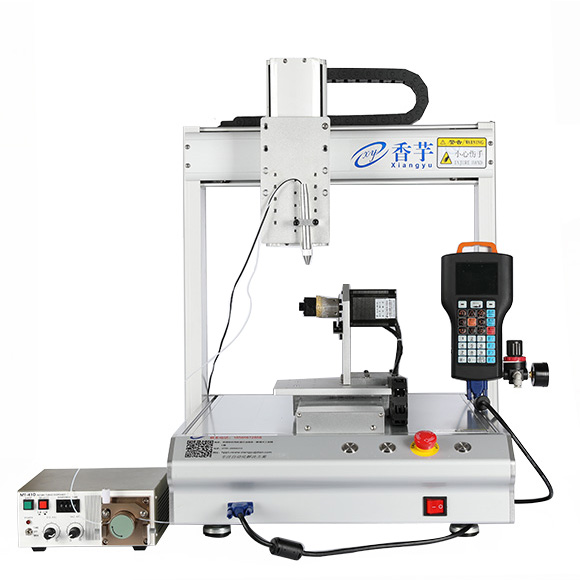 水状快干胶蠕动式四轴旋转平台点胶机